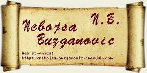 Nebojša Buzganović vizit kartica